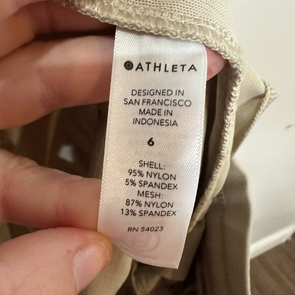 Athleta Trekkie Mid Rise Legacy Jogger SIze 6 Ripstop Athleisure Light Khaki - Picture 11 of 12